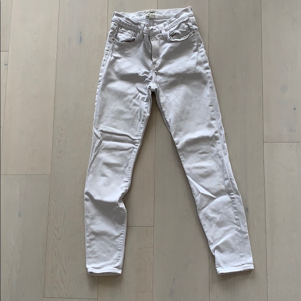 J.Crew high rise white jeans in great condition
